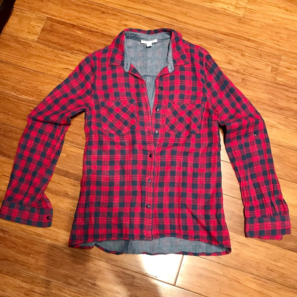 Flannel button down